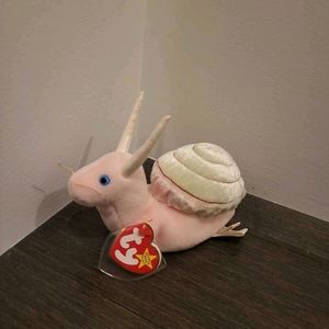 🍀4 FOR $15 NWT Beanie Baby Swirly the Snail